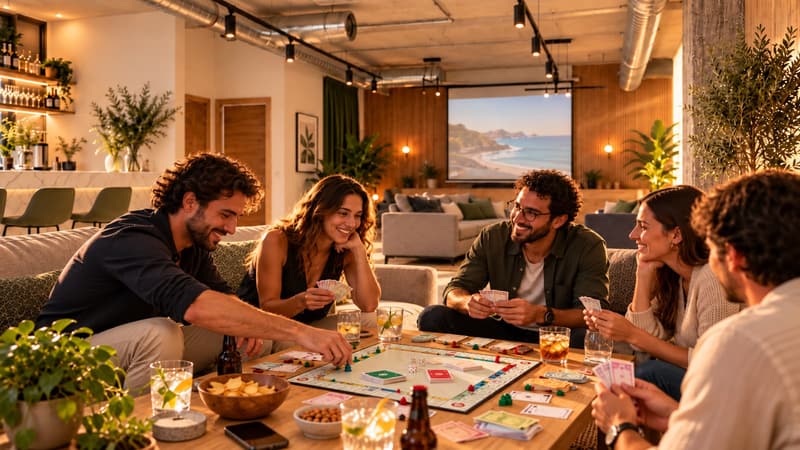 Grupo de personas jugando a un juego de mesa (imagen ilustrativa)